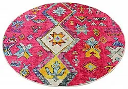 Rund Teppich - Misare (rosa/bunt)