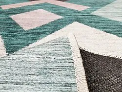 Wilton-Teppich - Temara (blau/bunt)