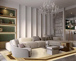Wilton-Teppich - Olympia (beige/braun)