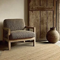 Unregelmäßig runder Juteteppich - San Francisco (jute)