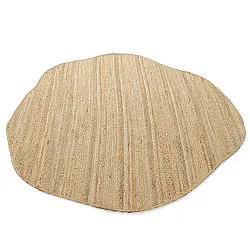 Unregelmäßig runder Juteteppich - San Francisco (jute)