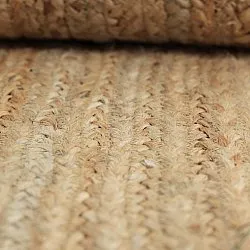 Unregelmäßig runder Juteteppich - San Francisco (jute)