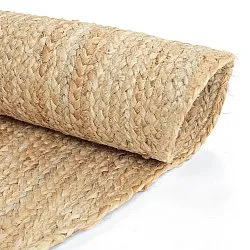 Unregelmäßig runder Juteteppich - San Francisco (jute)