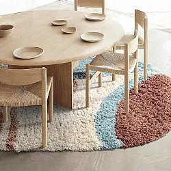 Ovaler Teppich - Tropea Natural Cotton Shaggy (multi)