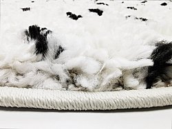 Runde Teppiche - Capri (schwarz/beige)
