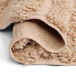 Rund Teppich - Cazorla Natural Cotton Shaggy (beige)
