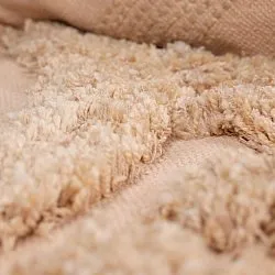 Rund Teppich - Cazorla Natural Cotton Shaggy (beige)