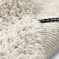 Rund Teppich - Naousa Natural Cotton Shaggy (mehrfarbig)
