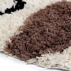 Rund Teppich - Naousa Natural Cotton Shaggy (mehrfarbig)