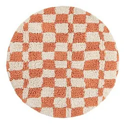 Rund Teppich - Atrani Natural Cotton Shaggy (orange)