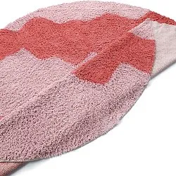Hochflorteppiche - Amira Natural Cotton Shaggy (rosa)