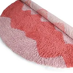 Hochflorteppiche - Amira Natural Cotton Shaggy (rosa)