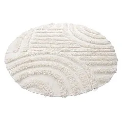 Rund Teppich - Cazorla Natural Cotton Shaggy (cremefarben)