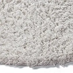 Rund Teppich - Combarro Solid Cotton Shaggy (creme)