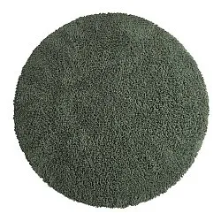 Rund Teppich - Combarro Solid Cotton Shaggy (grün)