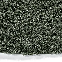 Rund Teppich - Combarro Solid Cotton Shaggy (grün)