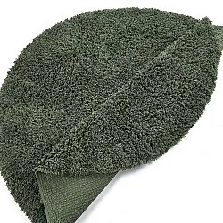 Rund Teppich - Combarro Solid Cotton Shaggy (grün)