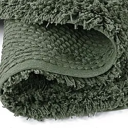 Rund Teppich - Combarro Solid Cotton Shaggy (grün)