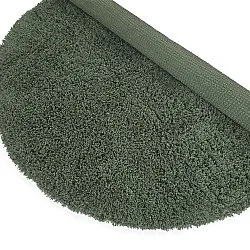 Rund Teppich - Combarro Solid Cotton Shaggy (grün)