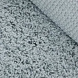 Rund Teppich - Combarro Solid Cotton Shaggy (hellblau)