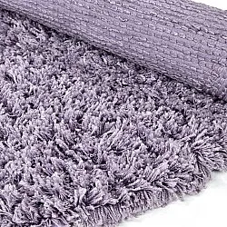 Rund Teppich - Combarro Solid Cotton Shaggy (hellviolett)