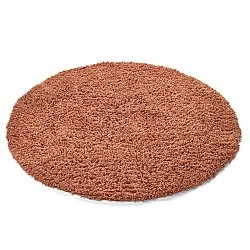 Rund Teppich - Combarro Solid Cotton Shaggy (hellorange)