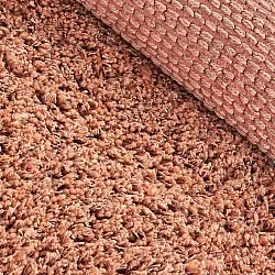 Rund Teppich - Combarro Solid Cotton Shaggy (hellorange)