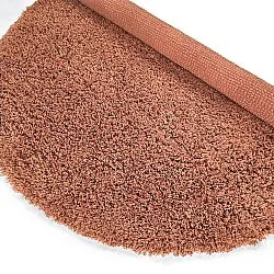 Rund Teppich - Combarro Solid Cotton Shaggy (hellorange)