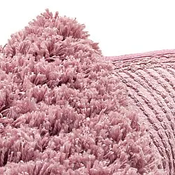 Rund Teppich - Combarro Solid Cotton Shaggy (hellrosa)