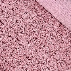 Rund Teppich - Combarro Solid Cotton Shaggy (hellrosa)