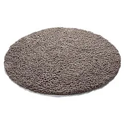 Rund Teppich - Combarro Solid Cotton Shaggy (taupe)