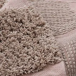 Rund Teppich - Otranto Natural Cotton Shaggy (taupe)