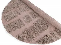 Rund Teppich - Otranto Natural Cotton Shaggy (taupe)
