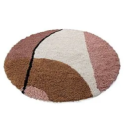 Rund Teppich - Perast Natural Cotton Shaggy (mehrfarbig)