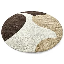 Runde Teppiche - Chiniot (braun/beige/weiß)
