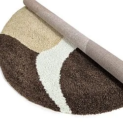 Runde Teppiche - Chiniot (braun/beige/weiß)