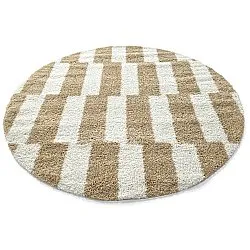Runde Teppiche - Tamri (beige/weiß)
