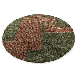 Runde Teppiche - Zagora (grün/orange)