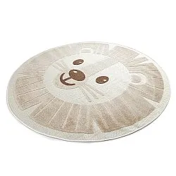 Runder Kinderteppich - Kind Lion (creme)
