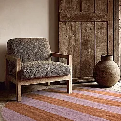 Rund Teppich - Garine (orange/rosa)