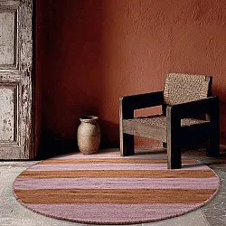 Rund Teppich - Garine (orange/rosa)