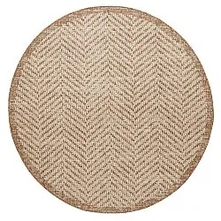 Rund Teppich - Indoor/Outdoor Donora (braun)