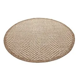 Rund Teppich - Indoor/Outdoor Donora (braun)