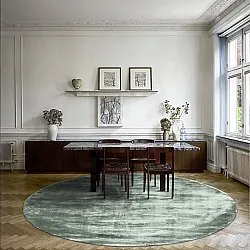 Rund Teppich - Jodhpur Special Luxury Edition (grün)