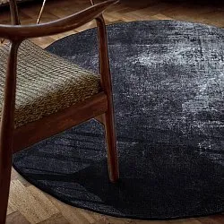 Rund Teppich - Lynton (schwarz)
