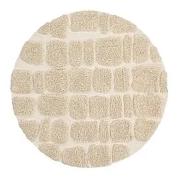Rund Teppich - Otranto Natural Cotton Shaggy (cremefarben)