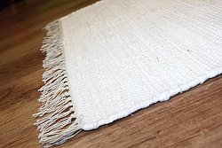 Flickenteppich - Cotton (weiß)