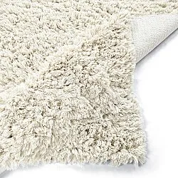 Hochflorteppiche - Fassale Hand Woven Wool Shaggy (weiß)