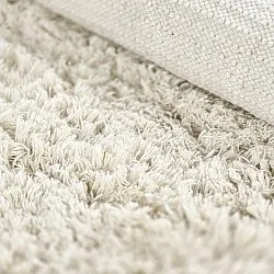 Hochflorteppiche - Fassale Hand Woven Wool Shaggy (weiß)
