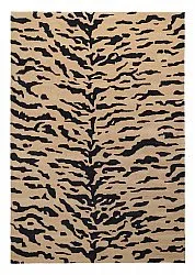 Hochflorteppiche - Zebra Tufted Wool Premium (beige/schwarz)